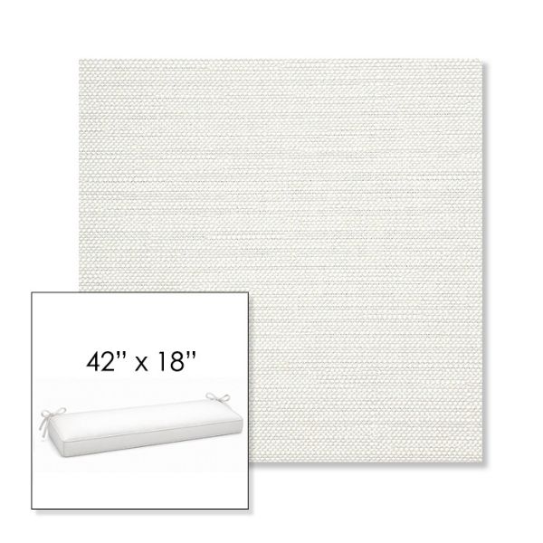Picture of Piazza Cloud | Sunbrella® 42" x 18" Outdoor Bench Cushion