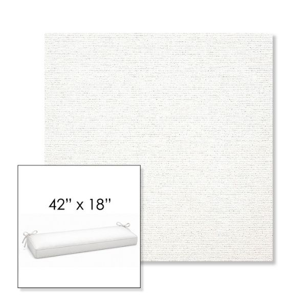 Picture of Platform Salt | Sunbrella® 42" x 18" Outdoor Bench Cushion