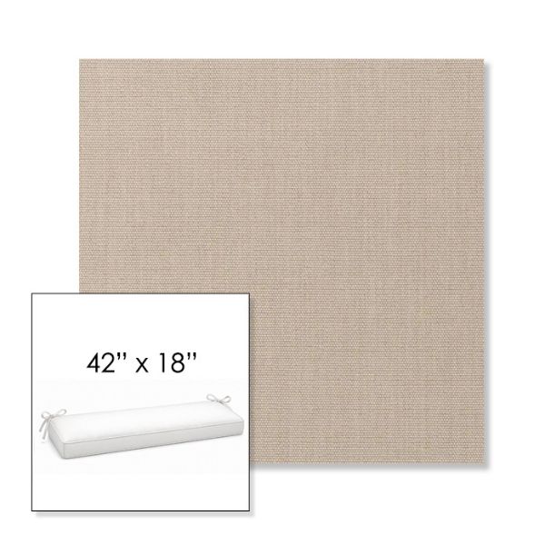 Picture of Play Oat | Sunbrella® 42" x 18" Outdoor Bench Cushion
