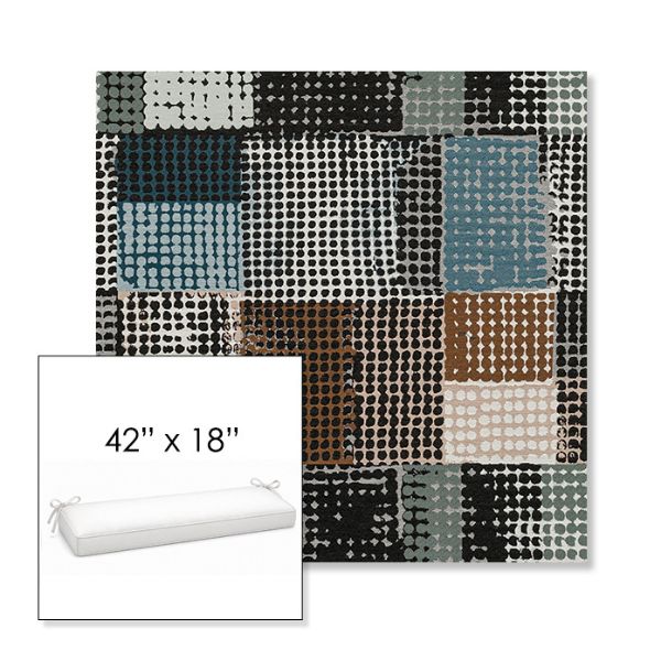 Picture of Pop Fizz | Sunbrella® 42" x 18" Outdoor Bench Cushion