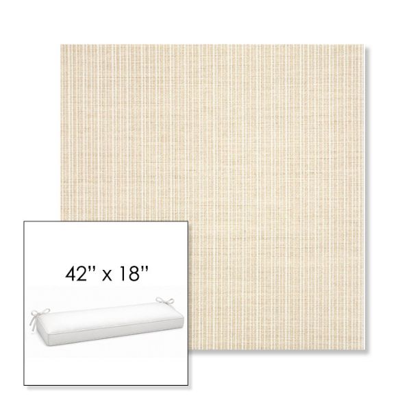 Picture of Proven Flax | Sunbrella® 42" x 18" Outdoor Bench Cushion