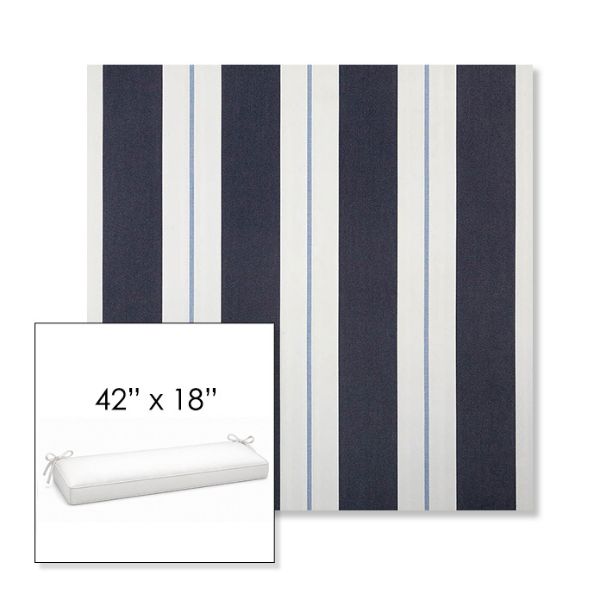 Picture of Relate Harbor | Sunbrella® 42" x 18" Outdoor Bench Cushion