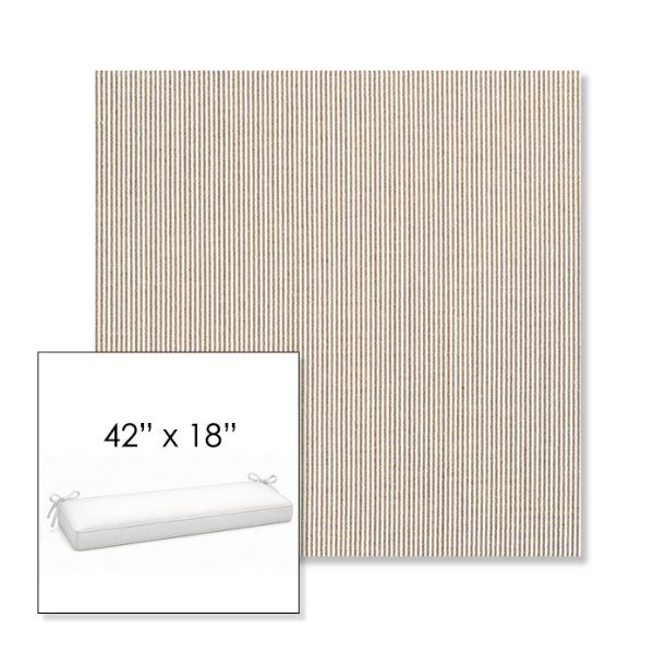 Picture of Replay Char | Sunbrella® 42" x 18" Outdoor Bench Cushion