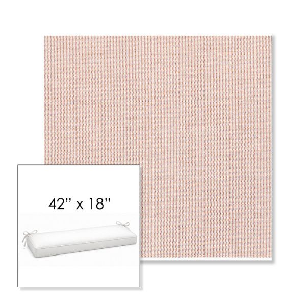 Picture of Replay Clay | Sunbrella® 42" x 18" Outdoor Bench Cushion