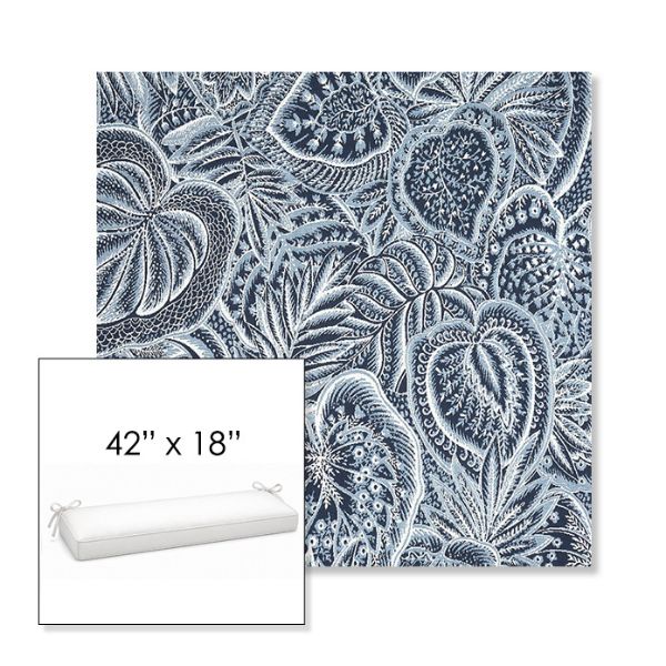 Picture of Sensibility Harbor | Sunbrella® 42" x 18" Outdoor Bench Cushion