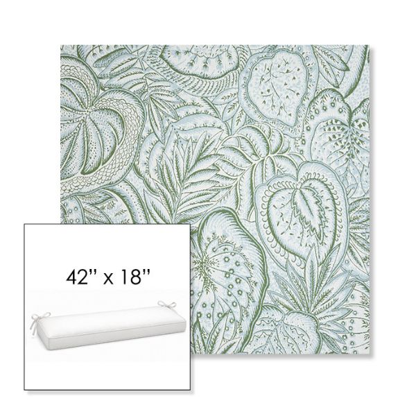 Picture of Sensibilty Spring | Sunbrella® 42" x 18" Outdoor Bench Cushion