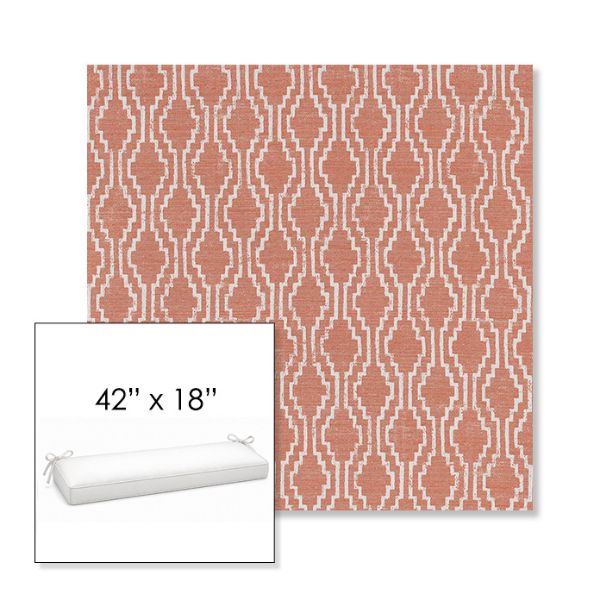 Picture of Solve Clay | Sunbrella® 42" x 18" Outdoor Bench Cushion