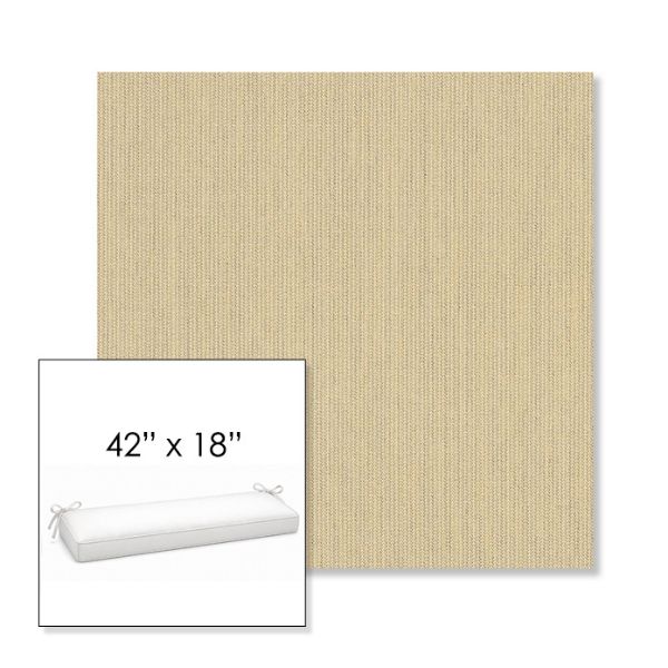 Picture of Spectrum Sand | Sunbrella® 42" x 18" Outdoor Bench Cushion
