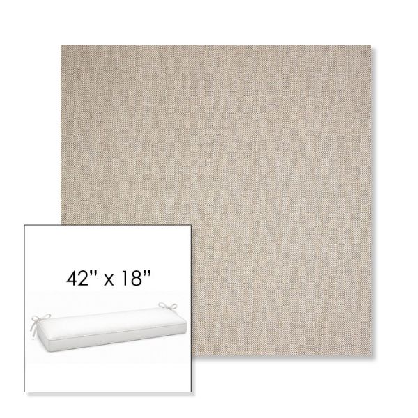 Picture of Switch Flax | Sunbrella® 42" x 18" Outdoor Bench Cushion