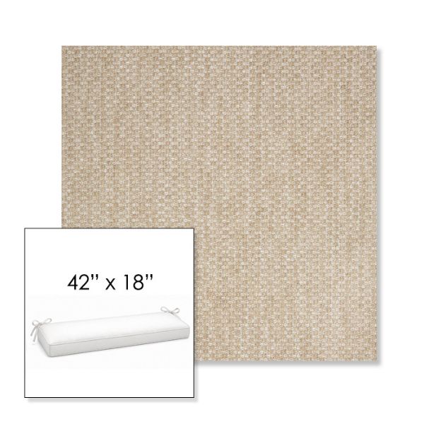 Picture of Tailored Putty | Sunbrella® 42" x 18" Outdoor Bench Cushion