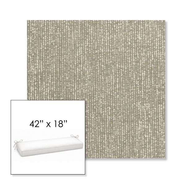 Picture of Vista Seasalt | Sunbrella® 42" x 18" Outdoor Bench Cushion