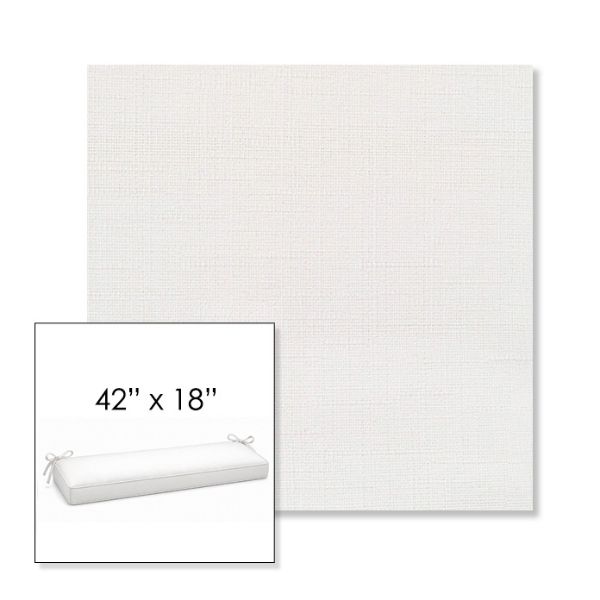 Picture of Willa Snow | Sunbrella® 42" x 18" Outdoor Bench Cushion