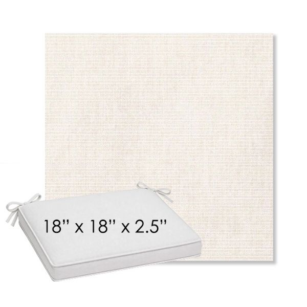 Picture of Ambrose Linen | Sunbrella® 18" x 18" Outdoor Dining Cushion