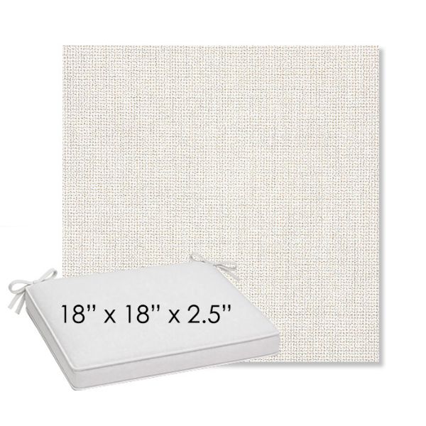 Picture of Bliss Linen | Sunbrella® 18" x 18" Outdoor Dining Cushion