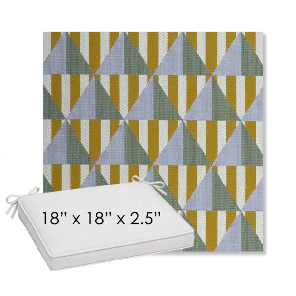 Picture of Buoy Key West | Sunbrella® 18" x 18" Outdoor Dining Cushion