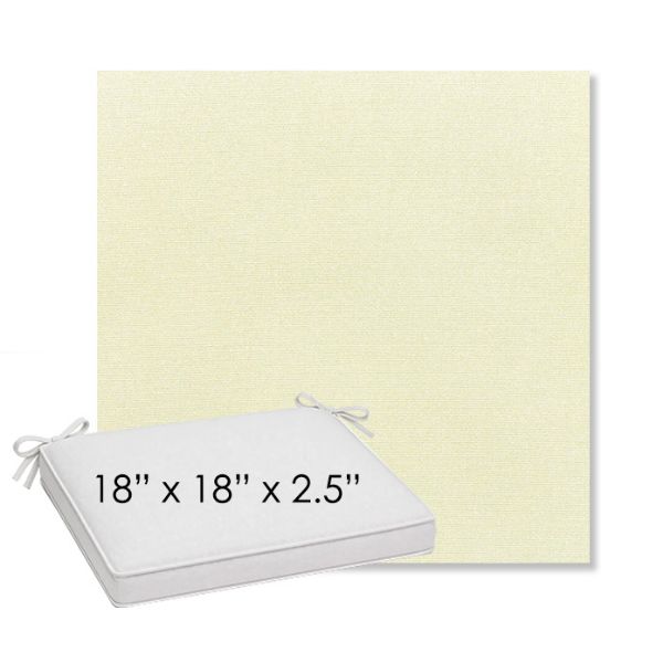 Picture of Canvas Natural | Sunbrella® 18" x 18" Outdoor Dining Cushion