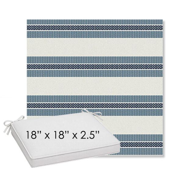 Picture of Excel Denim | Sunbrella® 18" x 18" Outdoor Dining Cushion