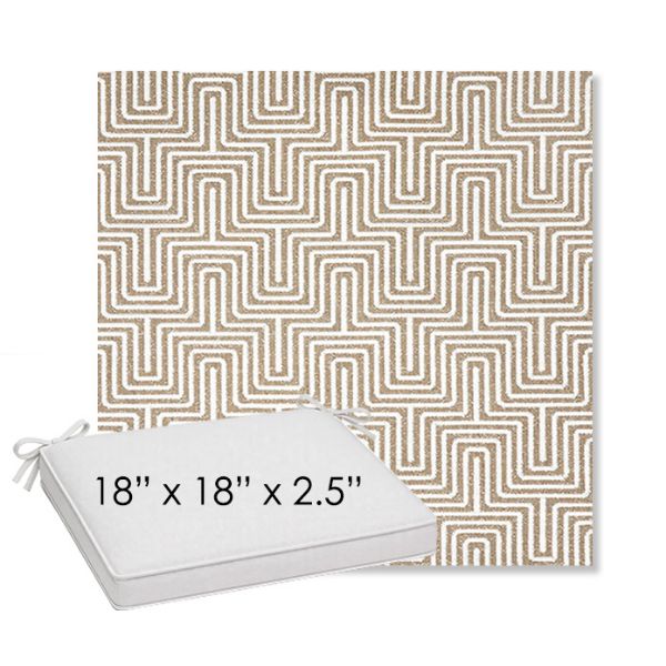 Picture of Figure Mineral | Sunbrella® 18" x 18" Outdoor Dining Cushion