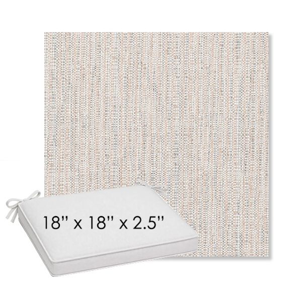 Picture of Poros Sky | Sunbrella® 18" x 18" Outdoor Dining Cushion