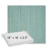 Picture of Posh Aqua | Sunbrella® 18" x 18" Outdoor Dining Cushion