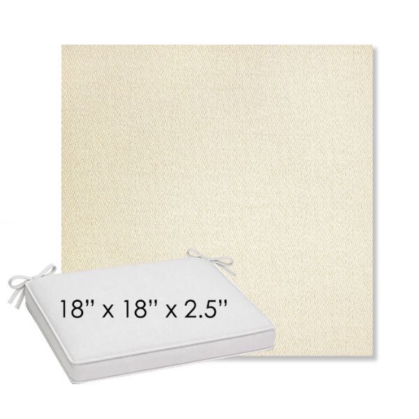 Picture of Posh Salt | Sunbrella® 18" x 18" Outdoor Dining Cushion