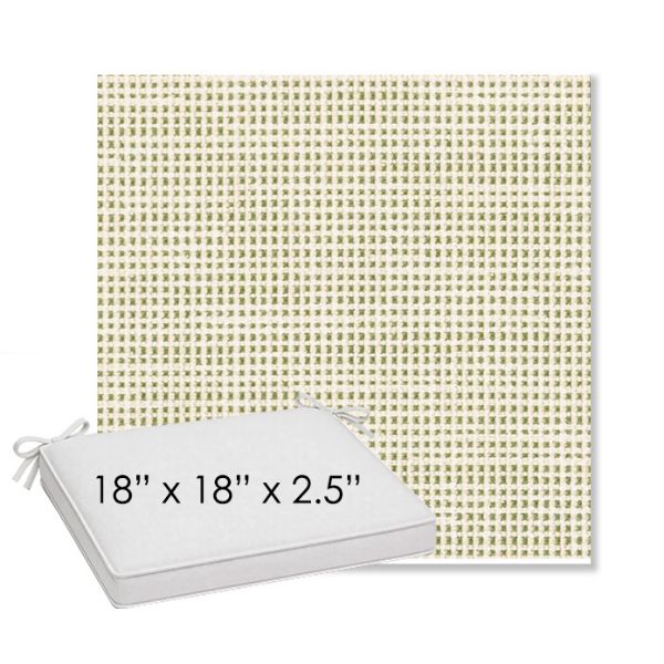 Picture of Rest Meadow | Sunbrella® 18" x 18" Outdoor Dining Cushion