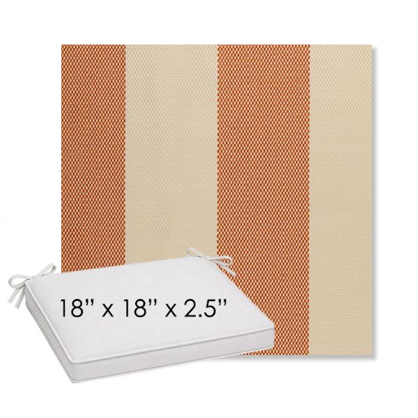 Picture of Rothko Lobster Roll | Sunbrella® 18" x 18" Outdoor Dining Cushion