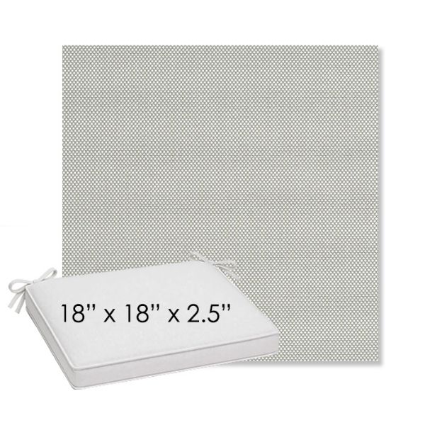 Picture of Sailcloth Seagull | Sunbrella® 18" x 18" Outdoor Dining Cushion