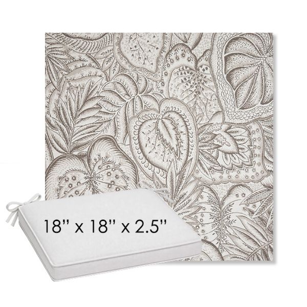 Picture of Sensibility Linen | Sunbrella® 18" x 18" Outdoor Dining Cushion