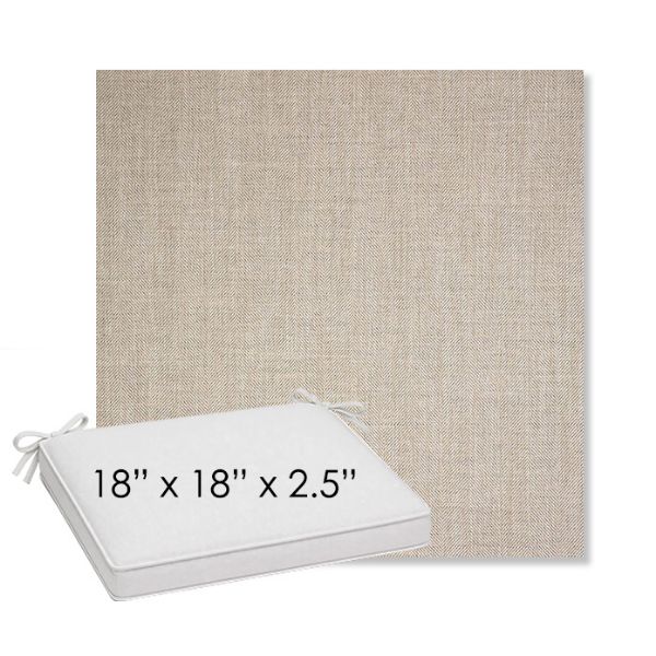 Picture of Switch Flax | Sunbrella® 18" x 18" Outdoor Dining Cushion