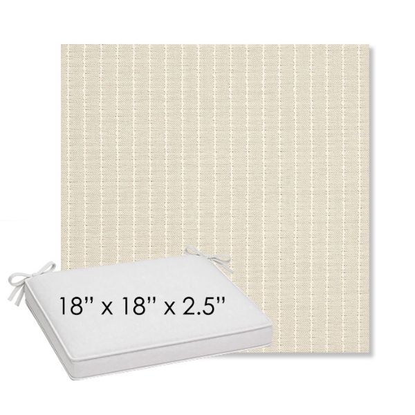 Picture of Trail Cloud | Sunbrella® 18" x 18" Outdoor Dining Cushion