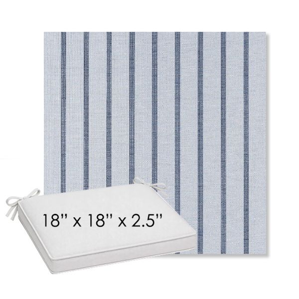 Picture of Unwind Sky | Sunbrella® 18" x 18" Outdoor Dining Cushion