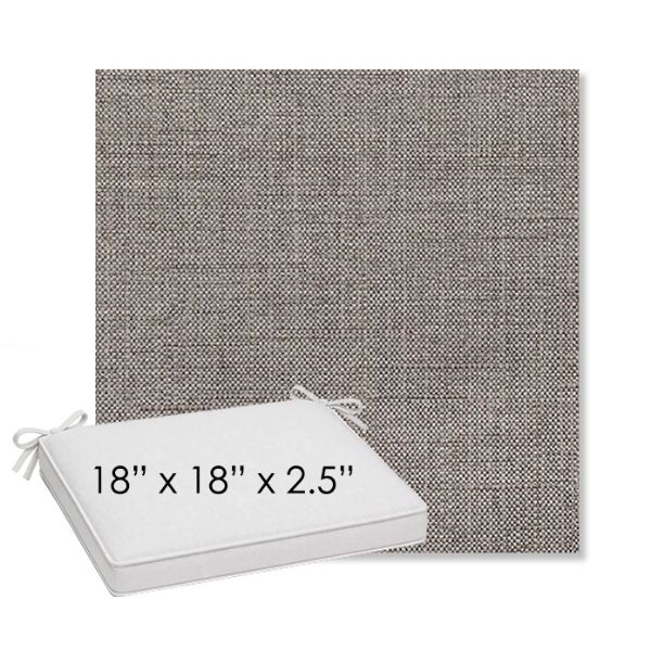 Picture of Willa Bark | Sunbrella® 18" x 18" Outdoor Dining Cushion