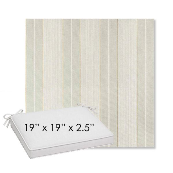 Picture of Carlo Celery | Sunbrella® 19" x 19" Outdoor Dining Cushion