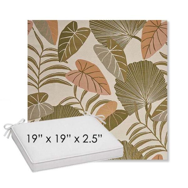 Picture of Fernie Mimosa | Sunbrella® 19" x 19" Outdoor Dining Cushion