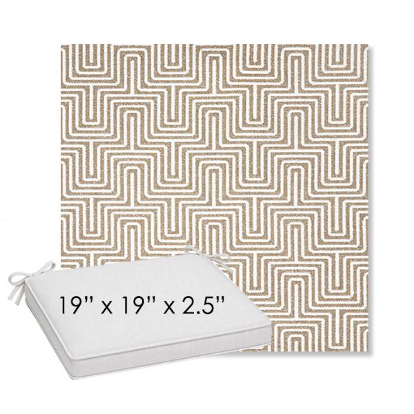 Picture of Figure Mineral | Sunbrella® 19" x 19" Outdoor Dining Cushion