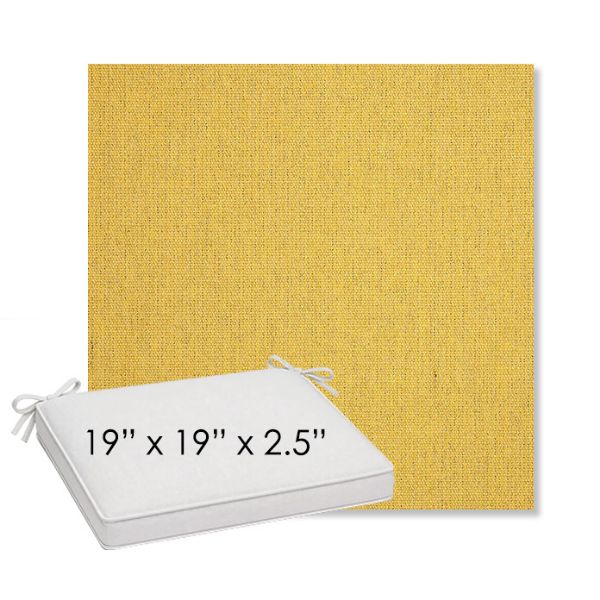 Picture of Heritage Dijon | Sunbrella® 19" x 19" Outdoor Dining Cushion