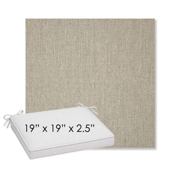 Picture of Heritage Smoke | Sunbrella® 19" x 19" Outdoor Dining Cushion