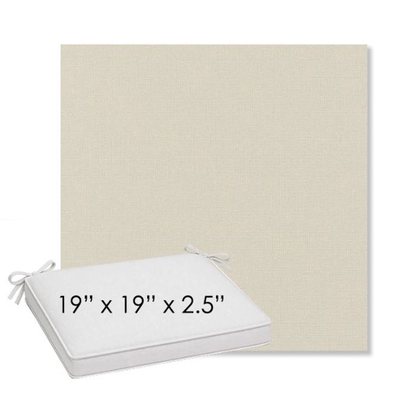 Picture of Play Snow | Sunbrella® 19" x 19" Outdoor Dining Cushion