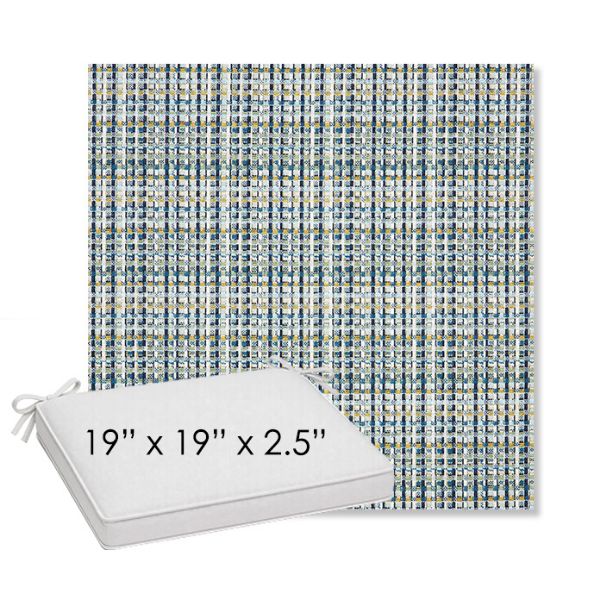 Picture of Principle Lagoon | Sunbrella® 19" x 19" Outdoor Dining Cushion