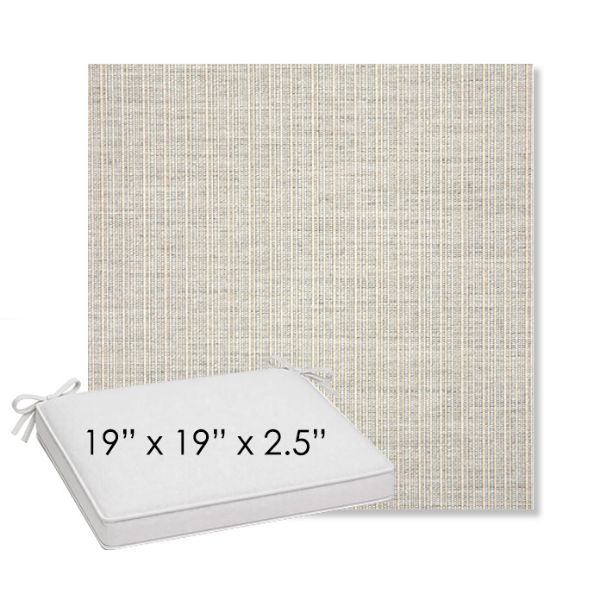 Picture of Proven Dove | Sunbrella® 19" x 19" Outdoor Dining Cushion