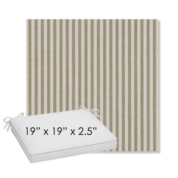 Picture of Refresh Hedge | Sunbrella® 19" x 19" Outdoor Dining Cushion