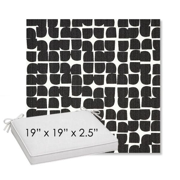 Picture of Toggle Inkblot | Sunbrella® 19" x 19" Outdoor Dining Cushion