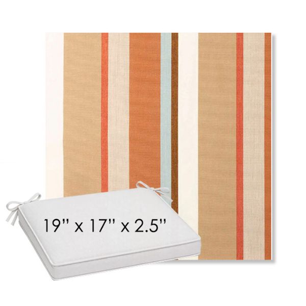 Picture of Beaming Mojave | Sunbrella® 19" x 17" Outdoor Dining Cushion