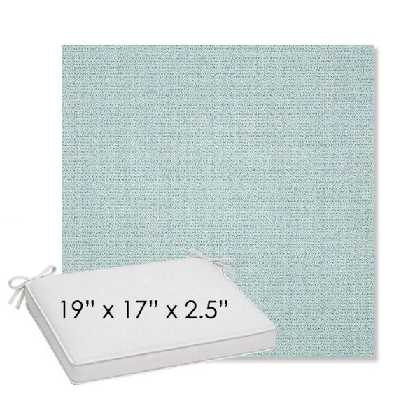 Picture of Bliss Dew | Sunbrella® 19" x 17" Outdoor Dining Cushion