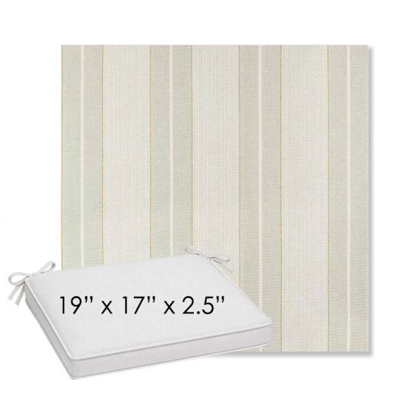 Picture of Carlo Celery | Sunbrella® 19" x 17" Outdoor Dining Cushion