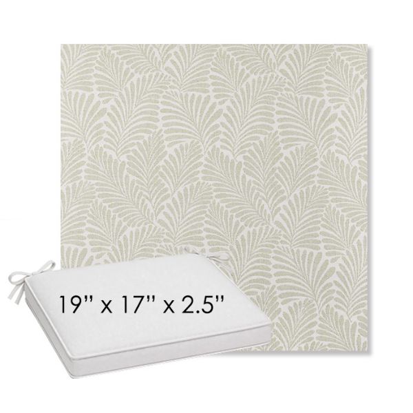 Picture of Frond Spring | Sunbrella® 19" x 17" Outdoor Dining Cushion