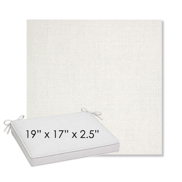 Picture of Idol Snow | Sunbrella® 19" x 17" Outdoor Dining Cushion