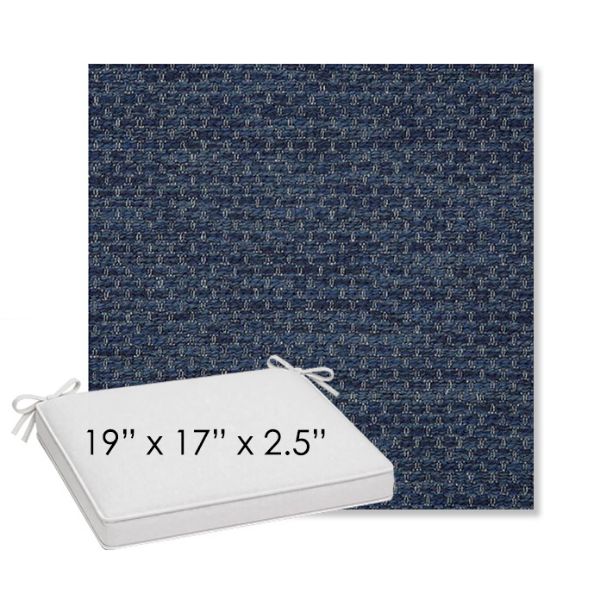 Picture of Litchfield Midnight | Sunbrella® 19" x 17" Outdoor Dining Cushion