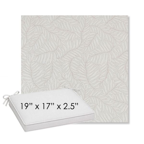 Picture of Lively Parchment | Sunbrella® 19" x 17" Outdoor Dining Cushion